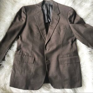 Hickey Freeman brown suit‎ sports jacket